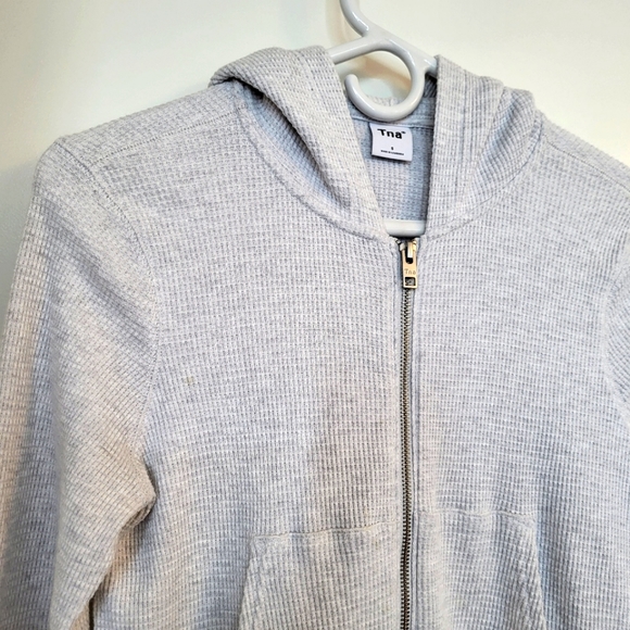 Aritzia Tna Waffle Zip Knit Hoodie - Picture 7 of 14